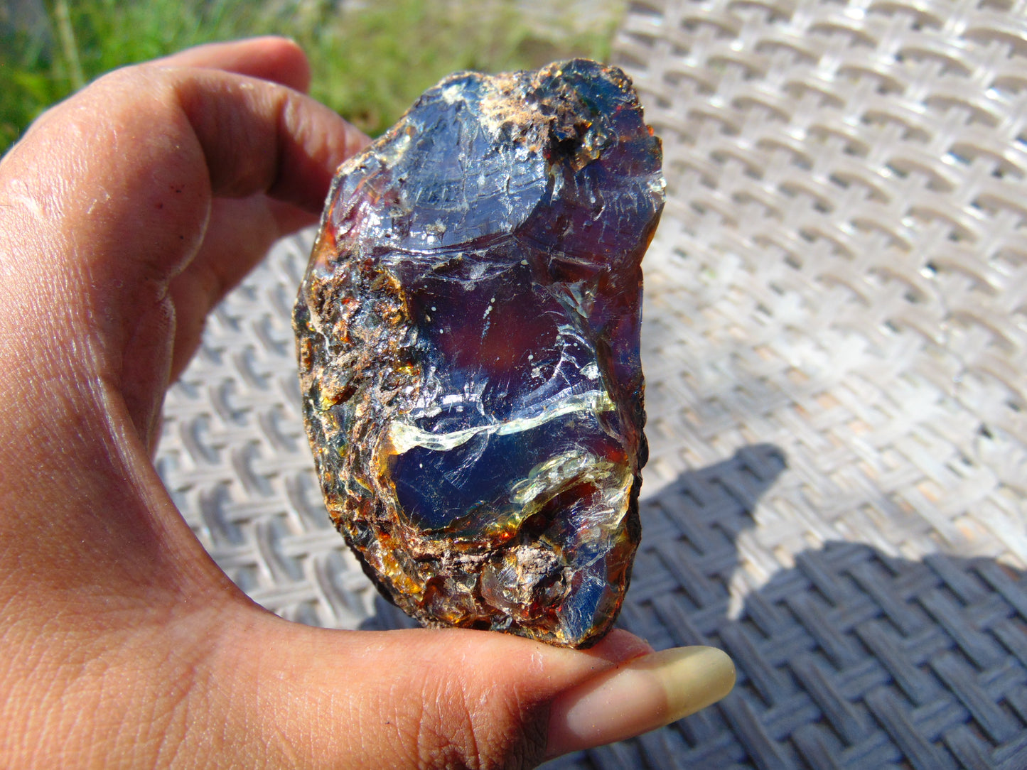 88 gram Rough Raw Indonesian Blue Amber for Healing AGRB131