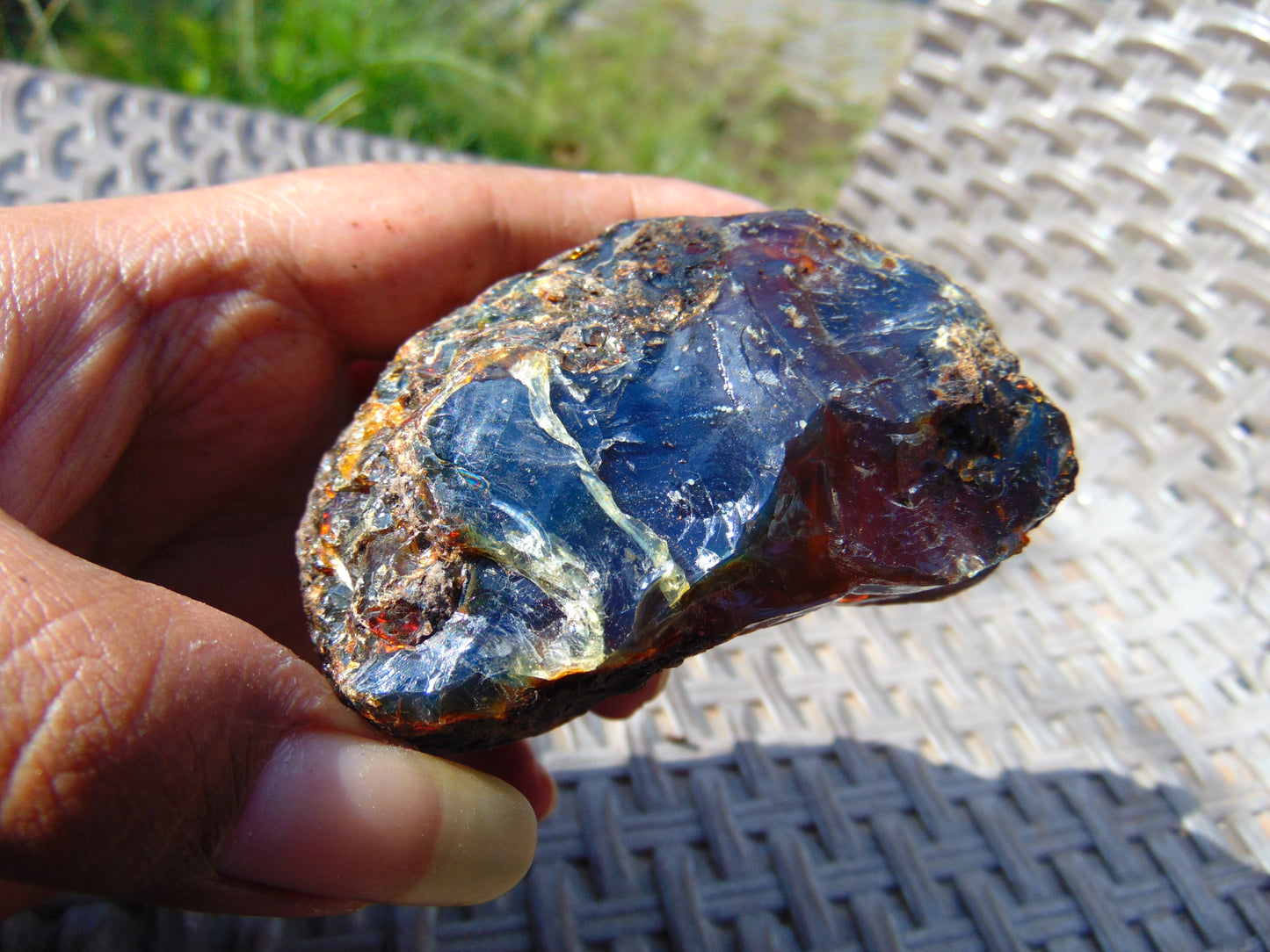 88 gram Rough Raw Indonesian Blue Amber for Healing AGRB131