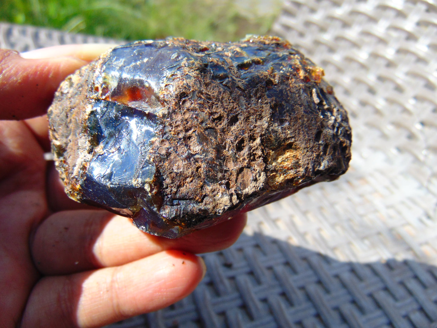 88 gram Rough Raw Indonesian Blue Amber for Healing AGRB131