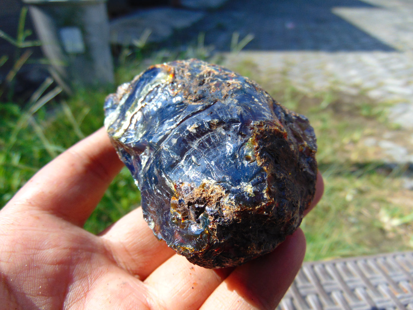 88 gram Rough Raw Indonesian Blue Amber for Healing AGRB131