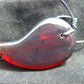 Natural Indonesian Crystal Amber Pendant Magatama, 11 gram Amber Comma Pendant,Unique Statement Gift for Men Women 26A53