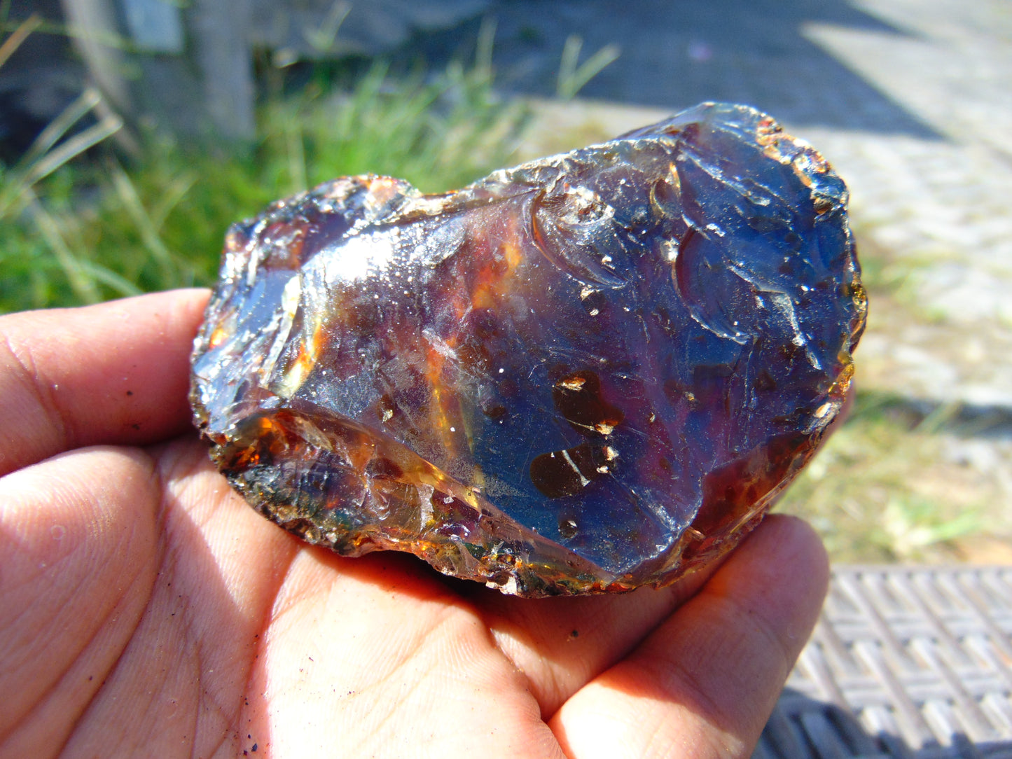 88 gram Rough Raw Indonesian Blue Amber for Healing AGRB131