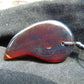 Natural Indonesian Crystal Amber Pendant Magatama, 11 gram Amber Comma Pendant,Unique Statement Gift for Men Women 26A53