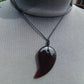 Natural Indonesian Crystal Amber Pendant Magatama, 11 gram Amber Comma Pendant,Unique Statement Gift for Men Women 26A53