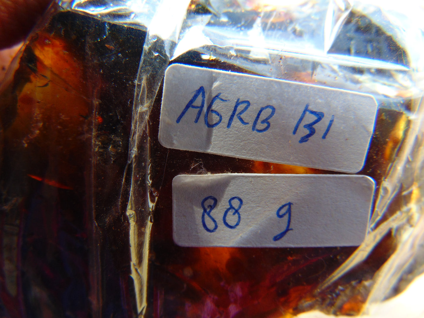 88 gram Rough Raw Indonesian Blue Amber for Healing AGRB131