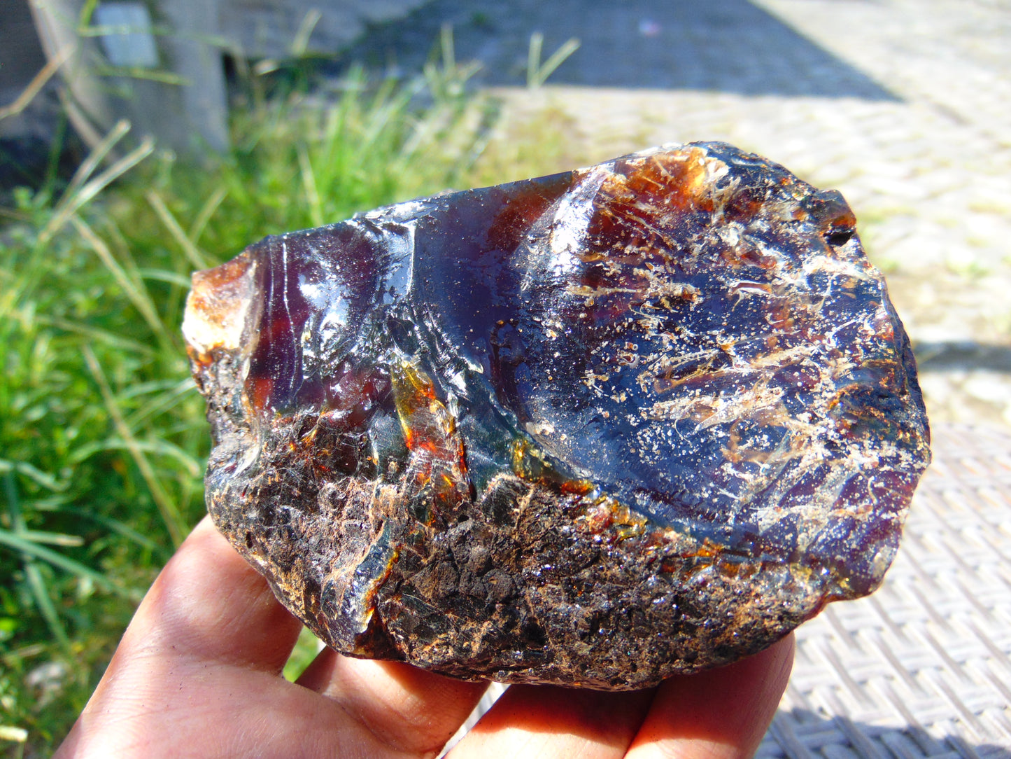 138 gram Rough Raw Indonesian Blue Amber for Healing AGRB96