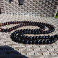 73 gram 108 Beads 9 mm Rosary Mala Buddha for Yoga and Meditation Indonesian Dark Red Amber for Healing MB19