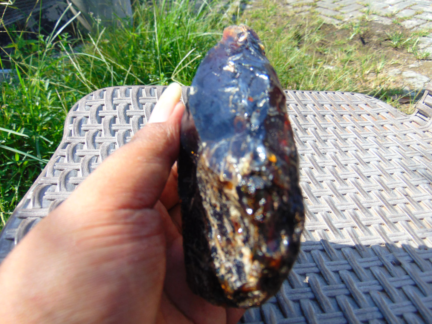 138 gram Rough Raw Indonesian Blue Amber for Healing AGRB96