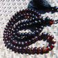 73 gram 108 Beads 9 mm Rosary Mala Buddha for Yoga and Meditation Indonesian Dark Red Amber for Healing MB19
