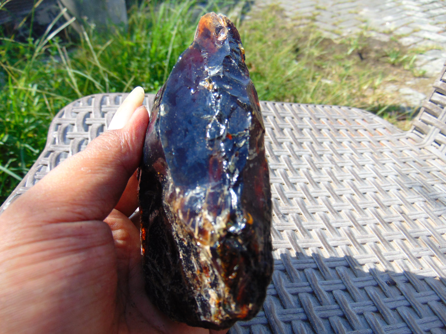 138 gram Rough Raw Indonesian Blue Amber for Healing AGRB96