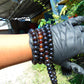 73 gram 108 Beads 9 mm Rosary Mala Buddha for Yoga and Meditation Indonesian Dark Red Amber for Healing MB19