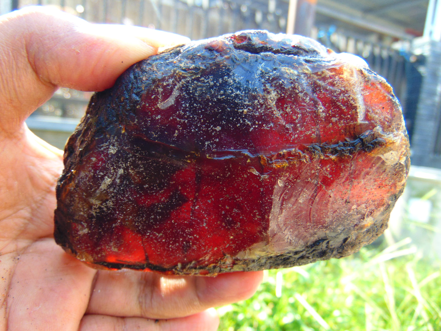 138 gram Rough Raw Indonesian Blue Amber for Healing AGRB96