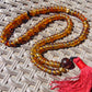 43 gram 108 Rosary Mala Buddha for Yoga and Meditation Indonesian Yellow Blue Amber for Healing MI24