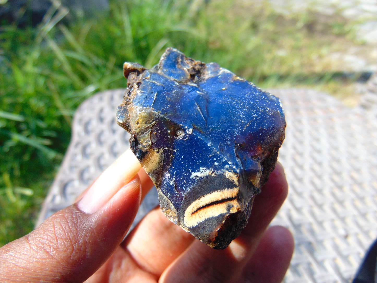 34 gram Rough Raw Indonesian Blue Amber for Healing RBAR94