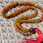 43 gram 108 Rosary Mala Buddha for Yoga and Meditation Indonesian Yellow Blue Amber for Healing MI24