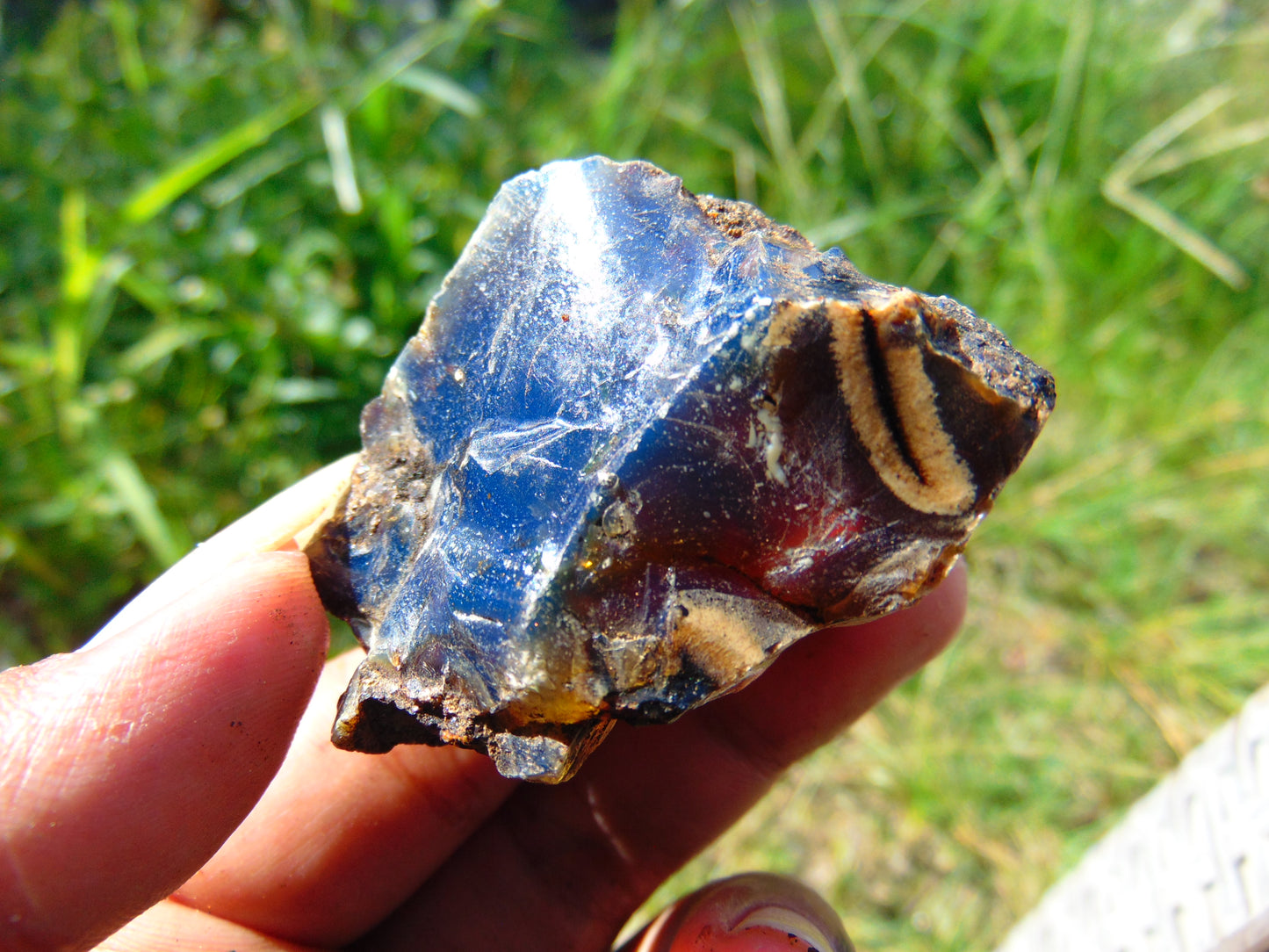 34 gram Rough Raw Indonesian Blue Amber for Healing RBAR94