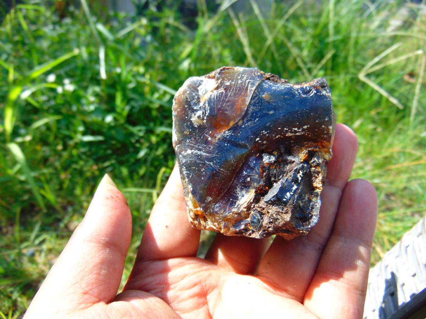 85 gram Rough Raw Indonesian Blue Amber for Healing AGRB107