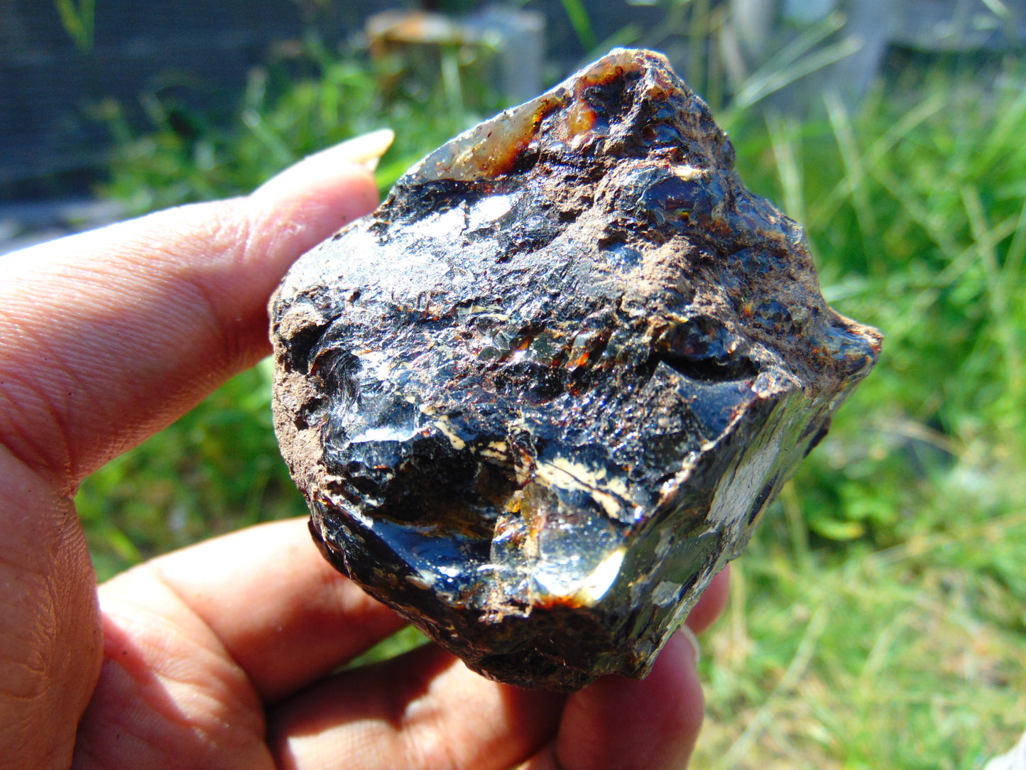 85 gram Rough Raw Indonesian Blue Amber for Healing AGRB107