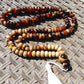 52 gram 108 Beads Rosary Mala Buddha for Yoga and Meditation Indonesian Zebra White Amber for Healing MR4