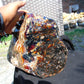 9805 gram full polished 29x27x22 cm Indonesian Zebra Blue Amber for Healing ML58