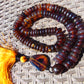 123 gram 108 Beads Rosary Mala Buddha for Yoga and Meditation Indonesian Mix Red Blue Amber for Healing MR5