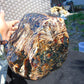 9805 gram full polished 29x27x22 cm Indonesian Zebra Blue Amber for Healing ML58