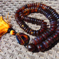 123 gram 108 Beads Rosary Mala Buddha for Yoga and Meditation Indonesian Mix Red Blue Amber for Healing MR5