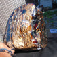 9805 gram full polished 29x27x22 cm Indonesian Zebra Blue Amber for Healing ML58