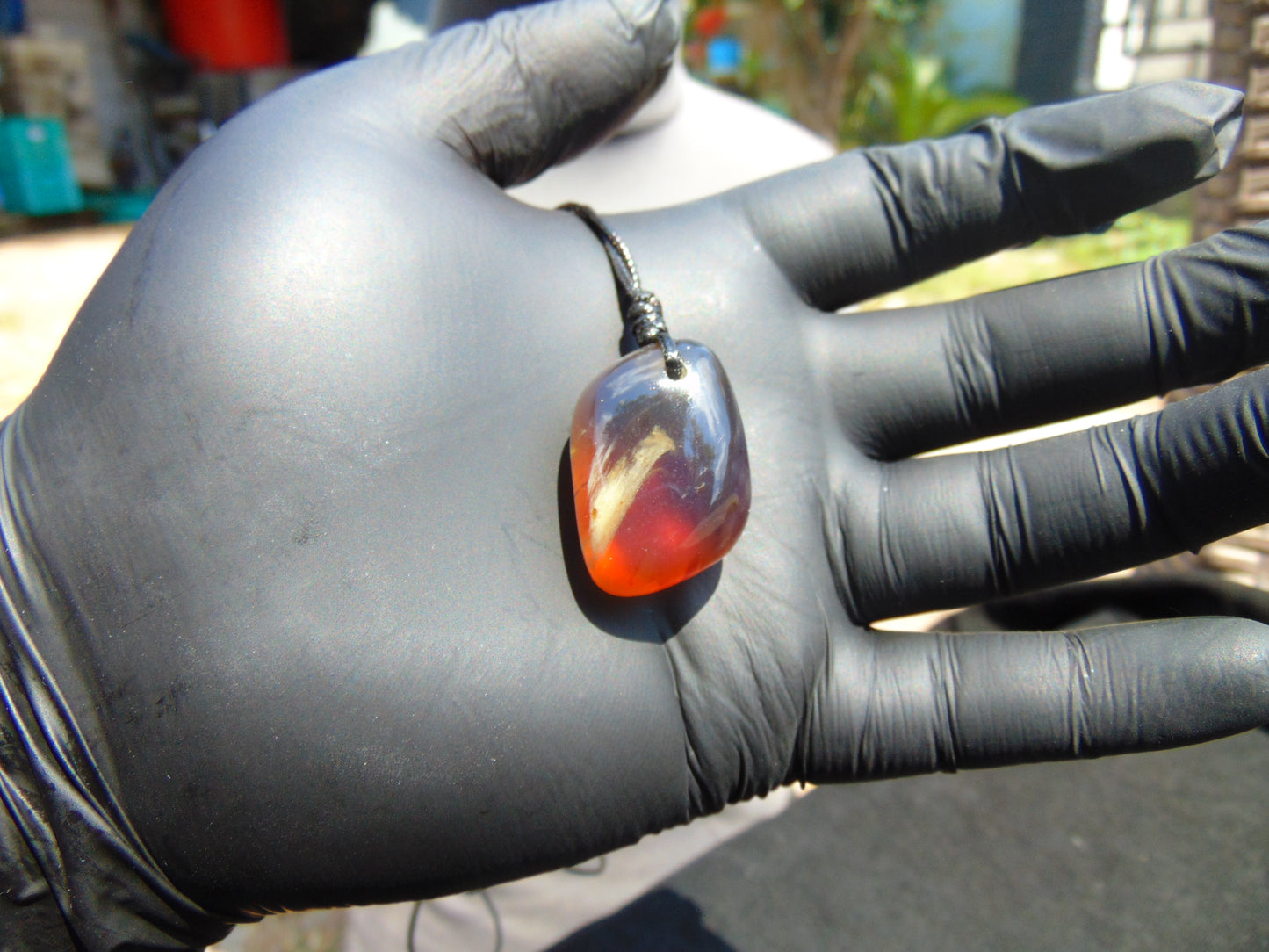 6 gram Pendant Indonesian Blue Amber for Healing P477