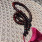 71 gram 108 Beads Rosary Mala Buddha for Yoga and Meditation Indonesian Dark Red Amber for Healing MR6