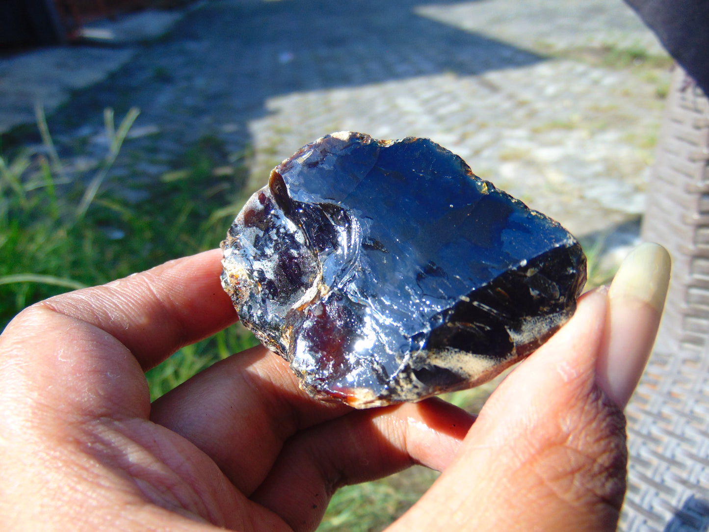 45 gram Rough Raw Indonesian Blue Amber for Healing AGRB150