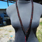 71 gram 108 Beads Rosary Mala Buddha for Yoga and Meditation Indonesian Dark Red Amber for Healing MR6