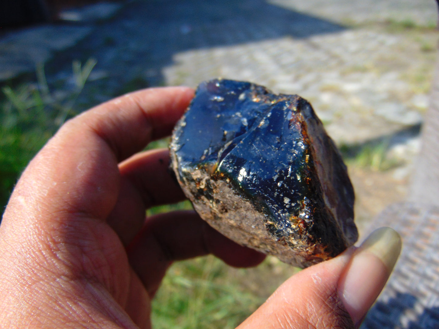 45 gram Rough Raw Indonesian Blue Amber for Healing AGRB150