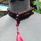 71 gram 108 Beads Rosary Mala Buddha for Yoga and Meditation Indonesian Dark Red Amber for Healing MR6