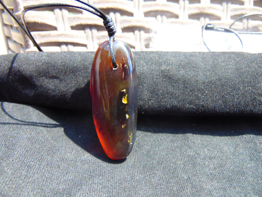 11 gram Pendant Indonesian Blue Amber for Healing 26Y229