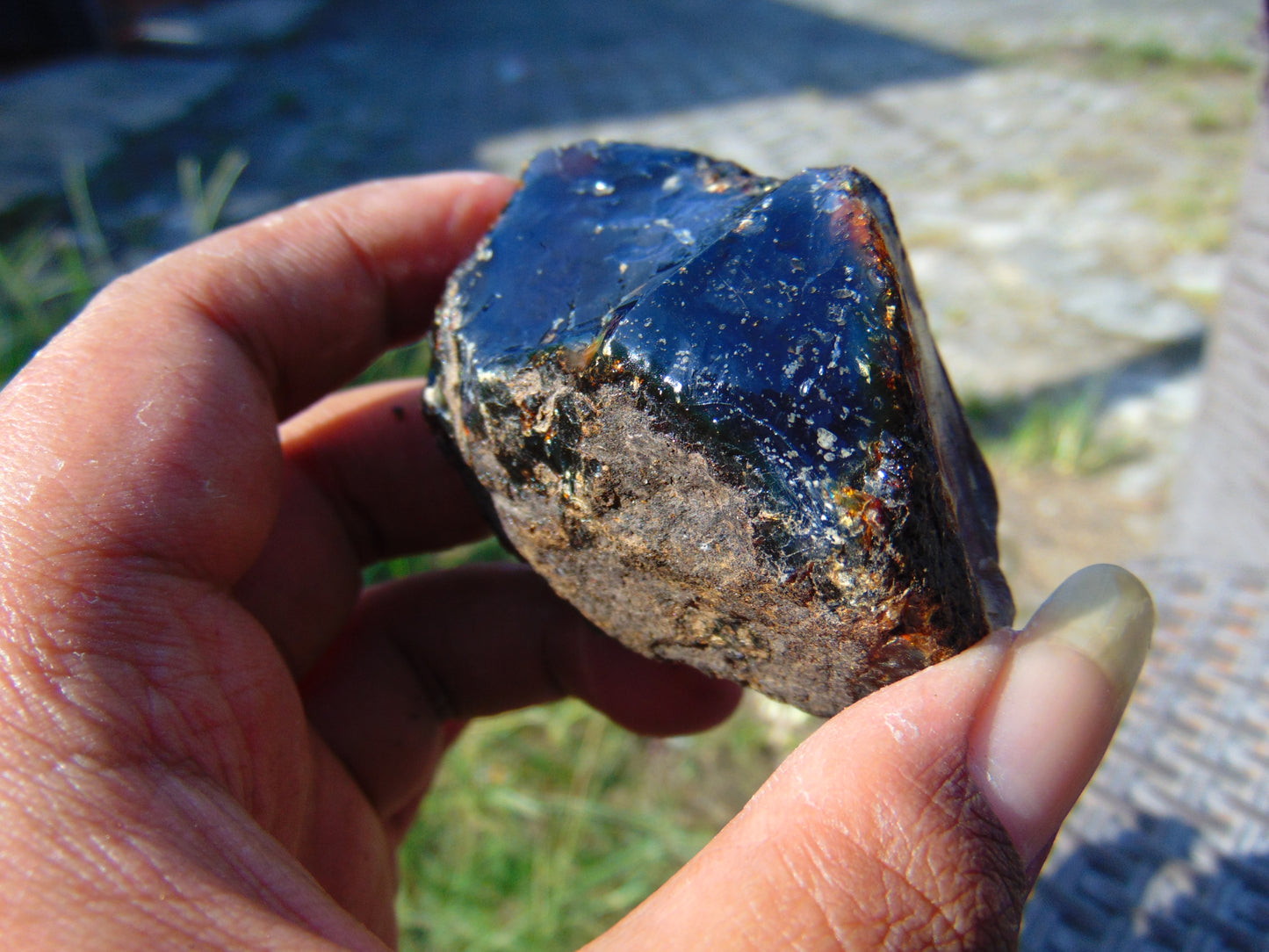 45 gram Rough Raw Indonesian Blue Amber for Healing AGRB150