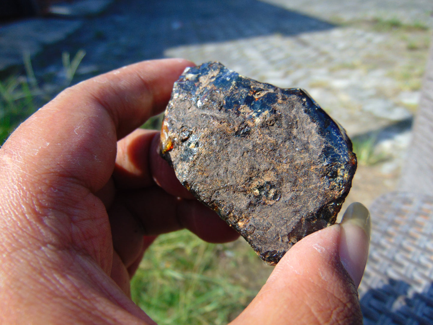 45 gram Rough Raw Indonesian Blue Amber for Healing AGRB150