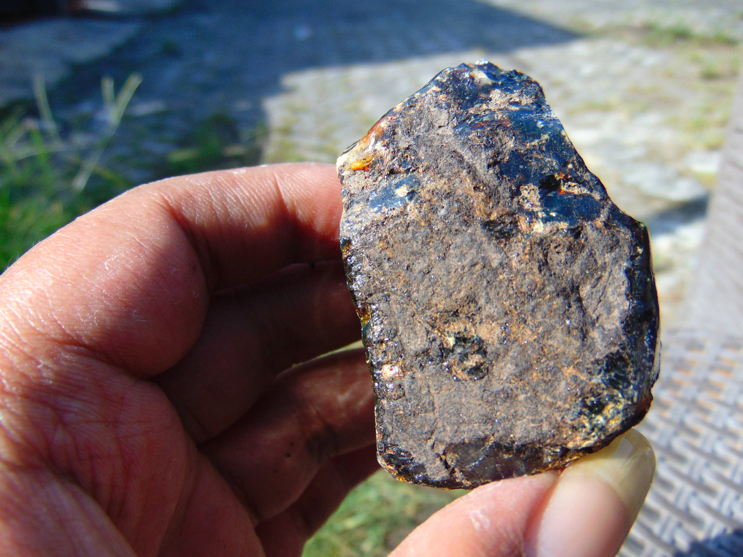 45 gram Rough Raw Indonesian Blue Amber for Healing AGRB150