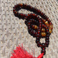 74 gram 108 Rosary Mala Buddha for Yoga and Meditation Indonesian Dark Red Amber for Healing MI25