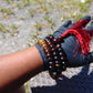 74 gram 108 Rosary Mala Buddha for Yoga and Meditation Indonesian Dark Red Amber for Healing MI25