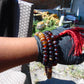 74 gram 108 Rosary Mala Buddha for Yoga and Meditation Indonesian Dark Red Amber for Healing MI25