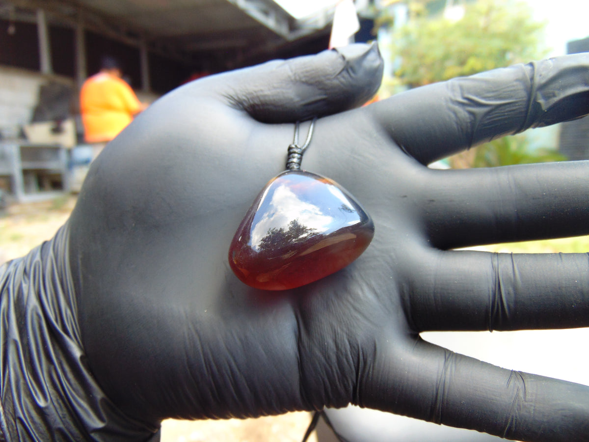 11 gram Pendant Indonesian Blue Amber for Healing 26A373
