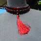 74 gram 108 Rosary Mala Buddha for Yoga and Meditation Indonesian Dark Red Amber for Healing MI25