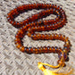 77 gram 108 Beads Rosary Mala Buddha for Yoga and Meditation Indonesian Yellow Blue Amber for Healing MR10