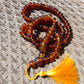77 gram 108 Beads Rosary Mala Buddha for Yoga and Meditation Indonesian Yellow Blue Amber for Healing MR10