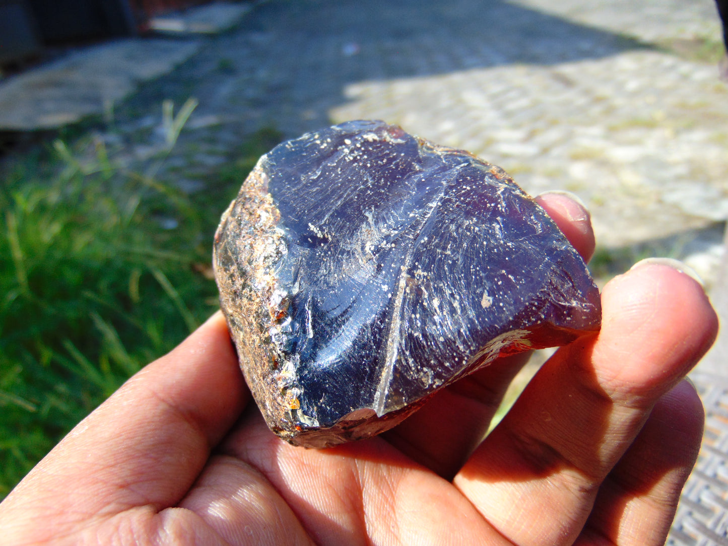 55 gram Rough Raw Indonesian Blue Amber for Healing AGRB108
