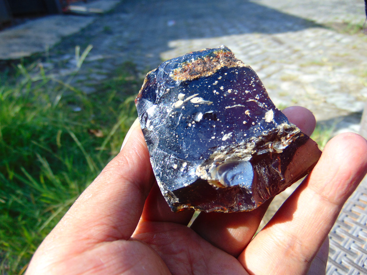 55 gram Rough Raw Indonesian Blue Amber for Healing AGRB108