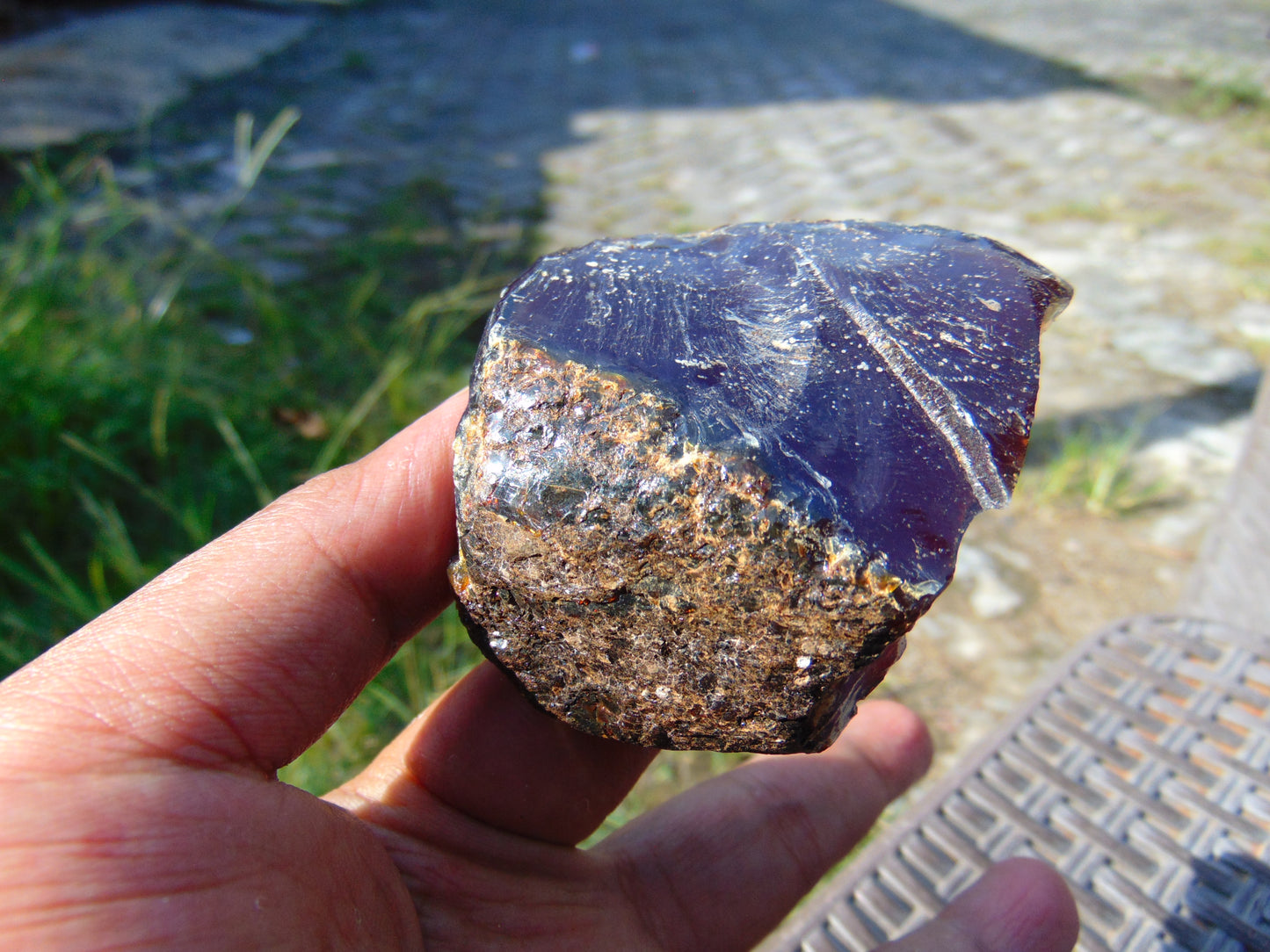 55 gram Rough Raw Indonesian Blue Amber for Healing AGRB108