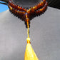 77 gram 108 Beads Rosary Mala Buddha for Yoga and Meditation Indonesian Yellow Blue Amber for Healing MR10