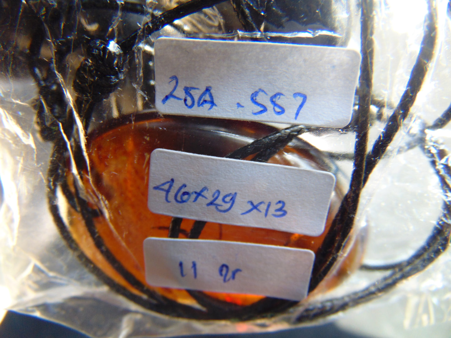 11 gram Pendant Indonesian Blue Amber for Healing 25A557